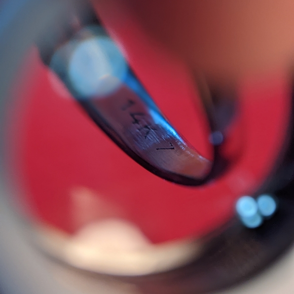 14k White Gold Halo Diamond Ring - Picture 7 of 8